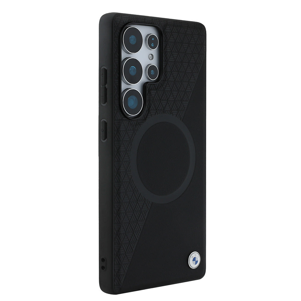 BMW Galaxy S25 Ultra Orjinal Lisanslı M-safe Metal Logolu Yarım Dokulu Circle Deri Kılıf BMW Galaxy S25 Ultra Orjinal Lisanslı M-safe Metal Logolu Yarım Dokulu Circle Deri Kılıf